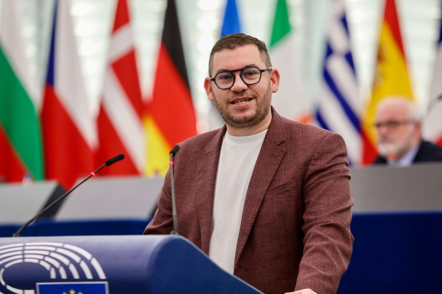 Addressing the European Parliament