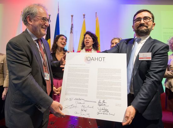 Celebrating the adopted IDAHOT Declaration 2018